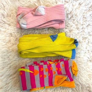 Set of little girl tights